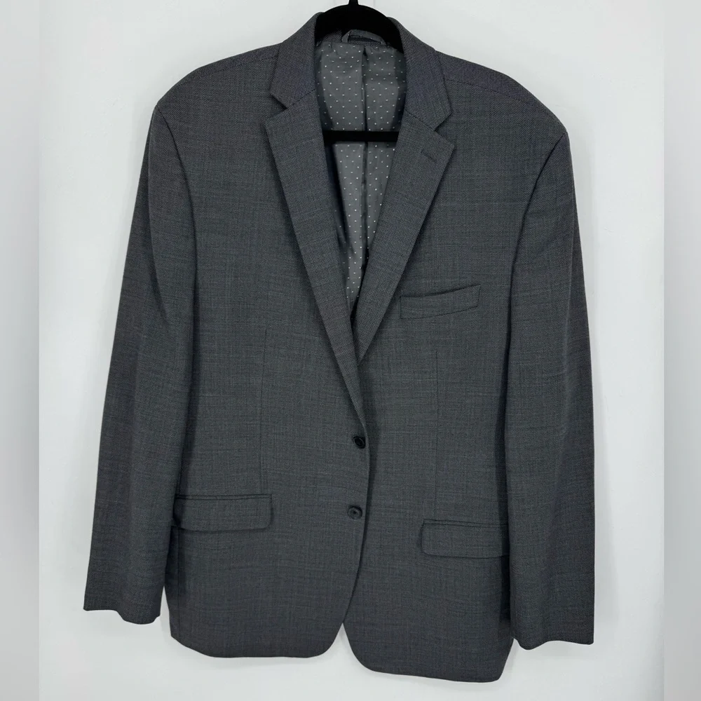 Collection By Michael Strahan Grey Suit Jacket 48Long & Pant 40Waist & 32Length